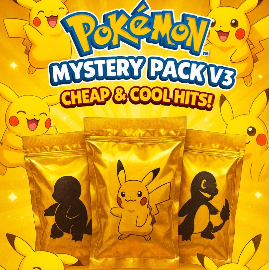🔥 Pokémon Mystery Pack V3 – Guaranteed Hits (BIG BOUNTIES)