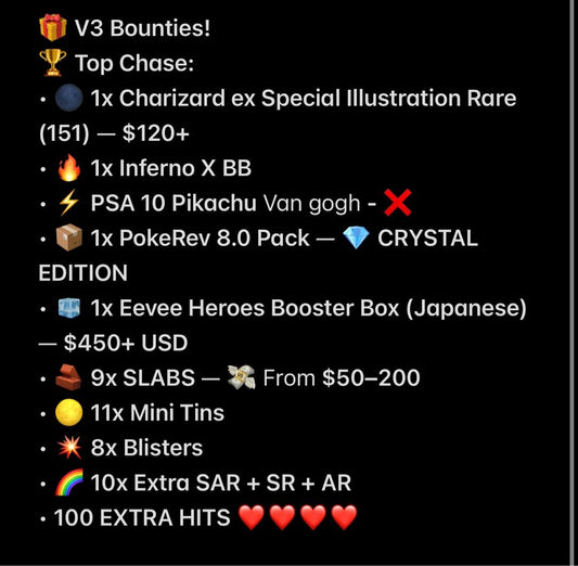 🔥 Pokémon Mystery Pack V3 – Guaranteed Hits (BIG BOUNTIES)